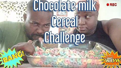 Chocolate milk  Cornflakes Challenge  ft Jerome Da...
