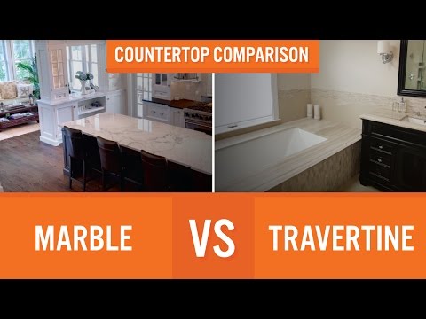 Marble Vs Travertine Countertop Comparison Youtube