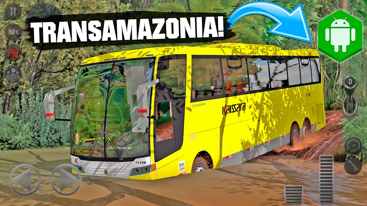 SAIU! Novo Jogo de Ônibus Brasileiro - Balsa, Transamazônica e Atoleiros  (LIVE BUS SIMULATOR) 