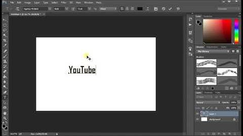 Photoshop tutorial Text blink effect