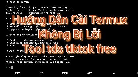 Hướng Dẫn Cài Termux Không Bị Lỗi, share tool tds tiktok, tool ttc tiktok miễn phí  l  HaTool