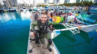 Searching for Treasure Under $1,000,000 Dollar Boats!! (PartyBoat) | Jiggin' With Jordan