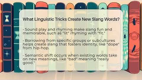 What Linguistic Tricks Create New Slang Words? - SlangXplained