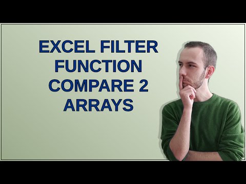 Excel Filter function compare 2 arrays