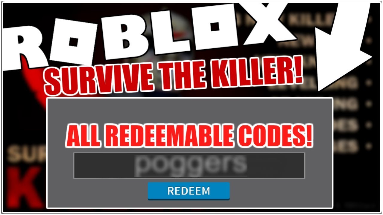 All New Working Codes In Survive The Killer Roblox Youtube - killer code for roblox