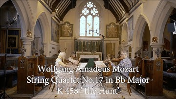 W A  Mozart String Quartet No 17 in Bb major, K. 458, 