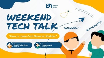 Weekend Tech Talk With Pasha El Zamil | How to make Card Name In Kodular