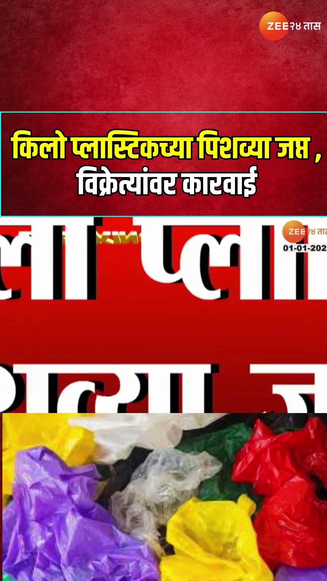 Nandurbar Palstic Bag | 300 किलो प्लास्टिकच्या पिशव्या जप्त ; विक्रेत्यांवर कारवाई