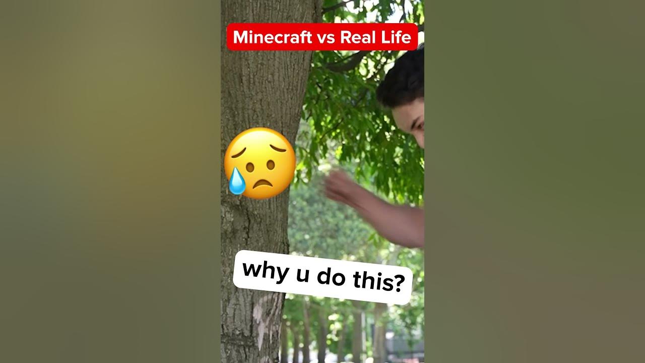 Minecraft vs Real Life #ShortsGames #YouTubePartner
