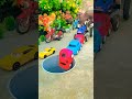 Sonalika tractor pushing yellow red purple And red car  #jcbtoy​ #jcb​ #jcbjcb​ #jcbvideo​ #vairal​
