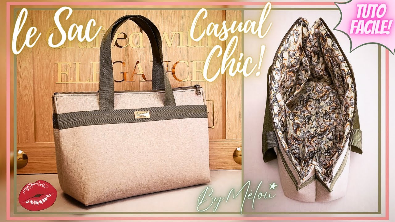 Tuto #DIY Facile : Mes Astuces pour Coudre rapidement Le Sac à Main #CASUAL  CHIC! 🥰 