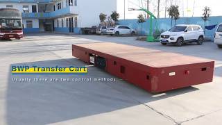 Battery powered steerable Trackless transfer cart operating guide