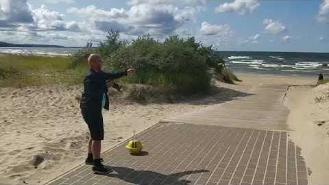 Installing wave buoy with UAV