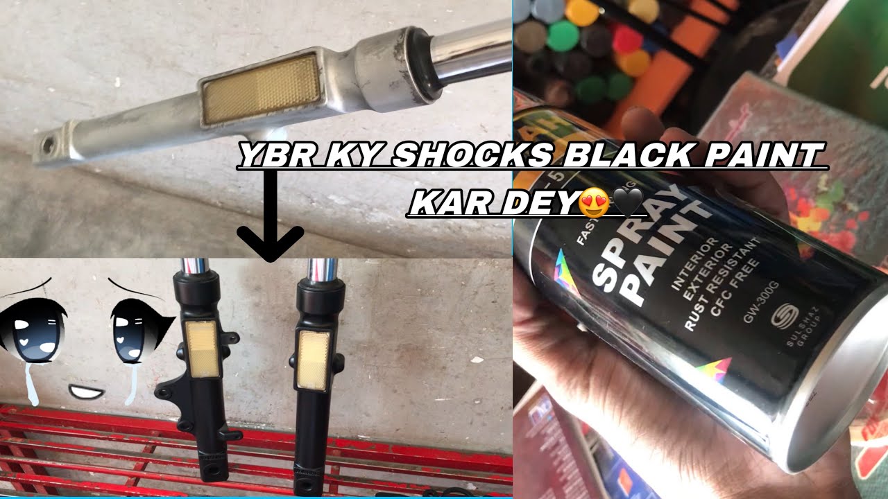 Painting My YBR Shocks In Matt Black How To Paint YBR Front Shocks painting-my-ybr-shocks-in-matt-black-how-to-paint-ybr-front-shocks
