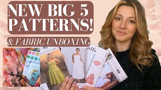 New Big 4 / Big 5 sewing patterns! McCall's, Know Me & Simplicity plus an exciting fabric unboxing!