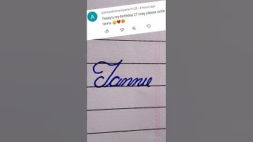 Tannu name write in cursive writing #cursive#cursive#shorts#clips#feeds#youtubeshorts