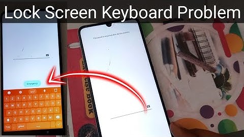 lock screen keyboard problem | on screen keyboard | mobile lock screen keyboard not working