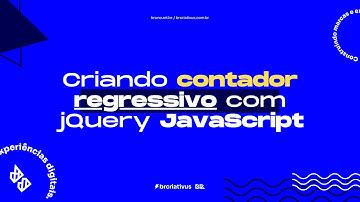 Criando contador regressivo com jQuery JavaScript