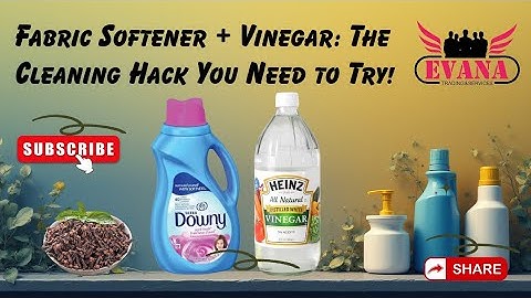 Fabric Softener + Vinegar : The Cleaning Hack You Need To Try!