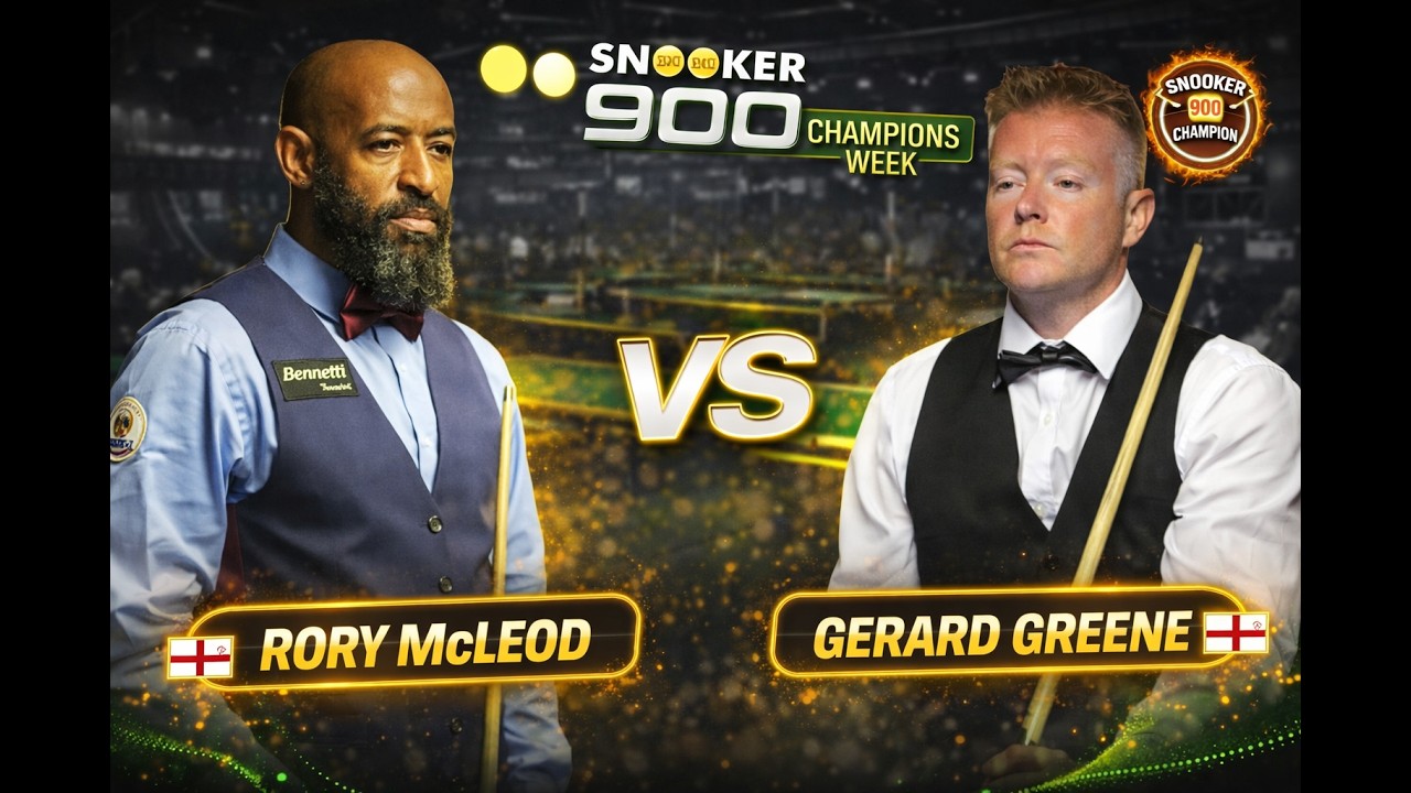 Rory McLeod vs Gerard Greene 🔥 Snooker 900 Champions Week Clash