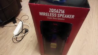 Распаковка. Аудиосистема Wireless Speaker ZQS6216