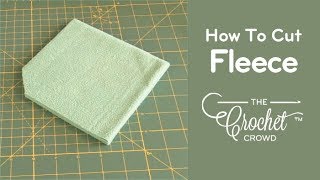 step 1 how to cut skip cut prepare fleece for crochet