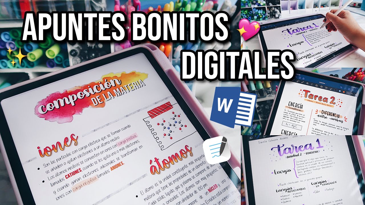 APUNTES BONITOS DIGITALES EN WORD / IPAD PRO - DanielaGmr ♥ - thptnganamst.edu.vn