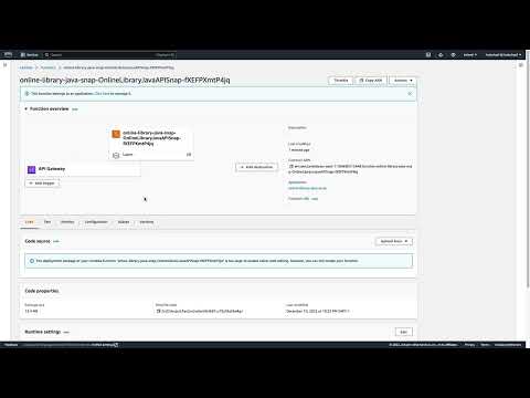 Activating Lambda Snapstart through AWS console