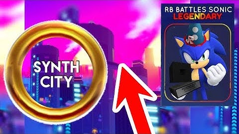 *NEW* RB BATTLES EVENT IN SONIC SPEED SIMULATOR!! (Synth City World!)