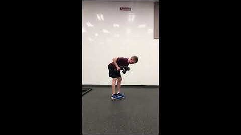 DB Bent Over Rows   Tricep Extension   Bicep Curls