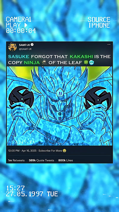 SASUKE FORGOT 🤯 THAT KAKASHI IS THE COPY NINJA OF THE LEAF 🥷🏻🥶