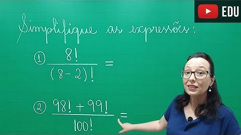 🔴 Fatorial - Simplificação de Expressões com Fatorial - Professora Angela Matemática