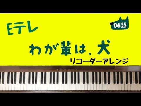 🌱🎹【弾いてみた】わがはいはいぬ/わたしいぬいぬ/リコーダー/0655/Eテレ/NHK【ピアノ】