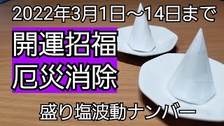 【開運招福 厄災消除】盛り塩波動ナンバー 3月1日～14日(波動、波動調整、波動共鳴、現実化、引き寄せ、ラジオニクス)