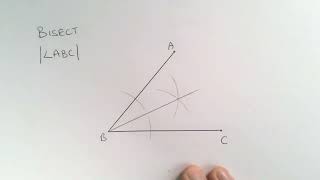 Famous Constructions 1 - Bisecting an angle Wealth