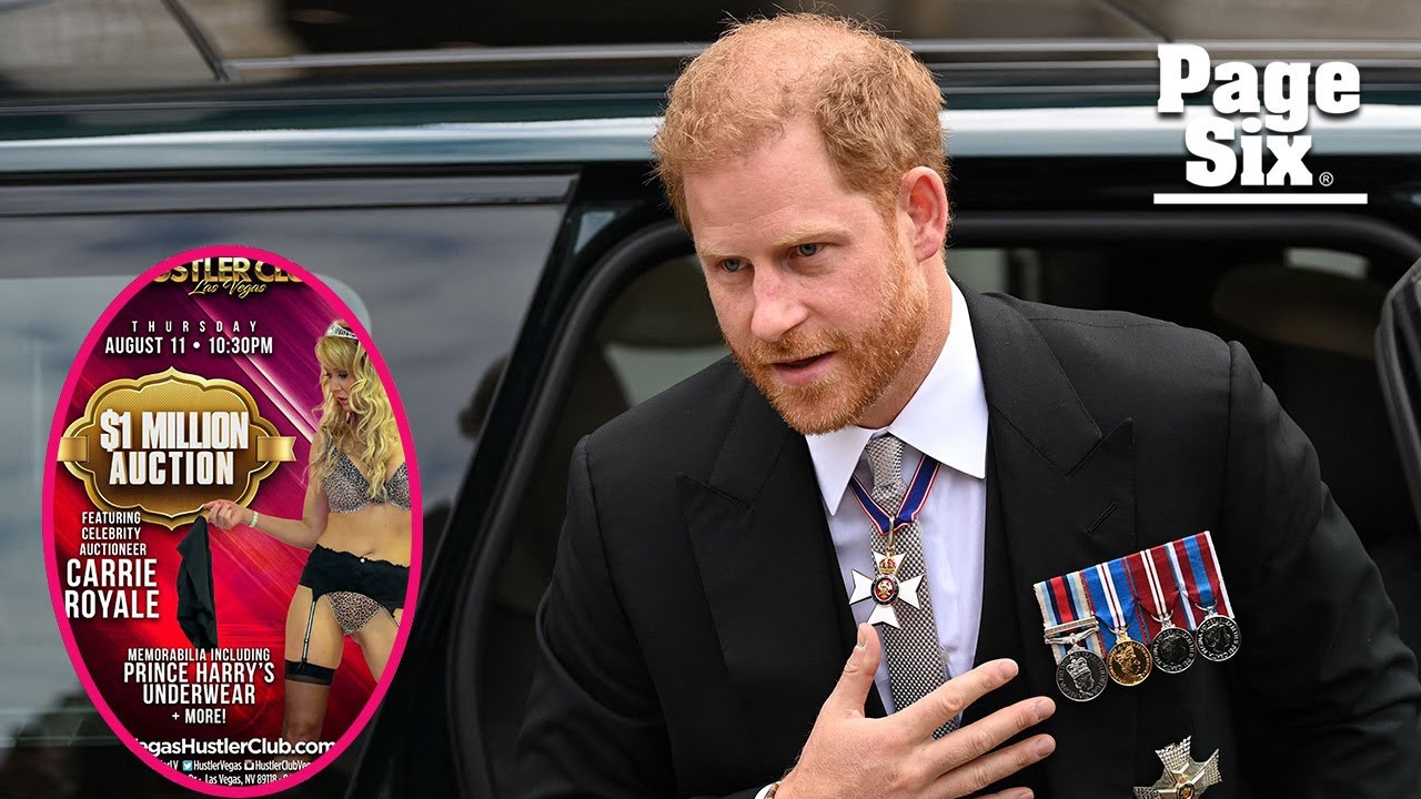 Stripper auctioning Prince Harry’s underwear from Las Vegas romp | Page Six Celebrity News