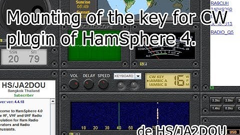 How to connect Easily the CW Key to HamSphere 4.0
