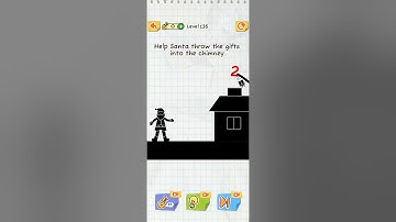 Draw 2 Save Level 135 Stickman Puzzle Short Video #draw2save