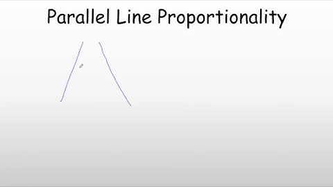 Parallel Line Proportionality Video Lesson