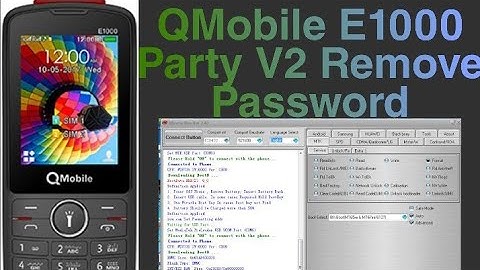 Qmobile E1000 Party V2 resat Password