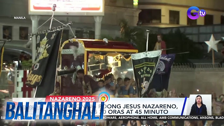 Traslacion ng Poong Jesus Nazareno, tumagal nang 20 oras at 45 minuto | Balitanghali