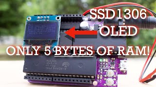 OLED display on a 6502 Single Board Computer using i2c #65uino