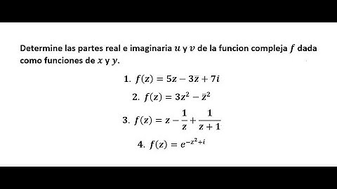Parte real e imaginaria de una función compleja f(z). |E-R (Parte 20).