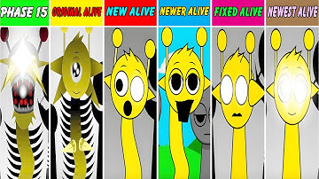Incredibox Sprunki: Phase 15 But Original Alive Vs New Alive, Newer Alive, Fixed Alive, Newest Alive