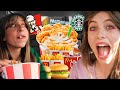 LETTING THE PERSON IN FRONT OF US DECIDE WHAT WE EAT | Drive Thru Challenge