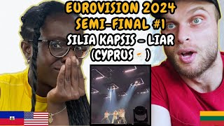 REACTION TO Silia Kapsis - Liar (Cyprus 🇨🇾 Eurovision 2024 Semi-Final #1) | FIRST TIME WATCHING