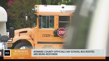 Some Howard County bus routes restored after chaotic first week of school