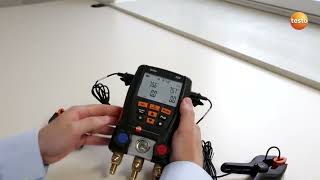 Digital manifold testo 550: Changing the display (3/4) | Be sure. Testo