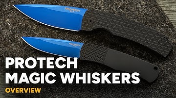Protech Magic Whiskers - BR-1 & Magic 2 Hidden Opening Automatic Knives - Overview