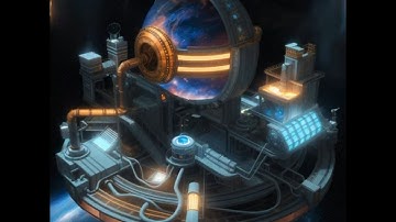 Blender 3D Diorama / Retro futuristic space station /